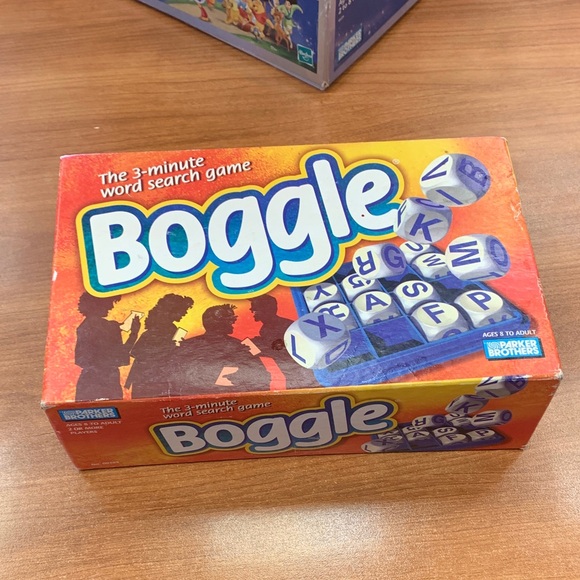 Vintage 1996 Boggle Word Game - Vibrant Blue and Orange - Picture 1 of 1